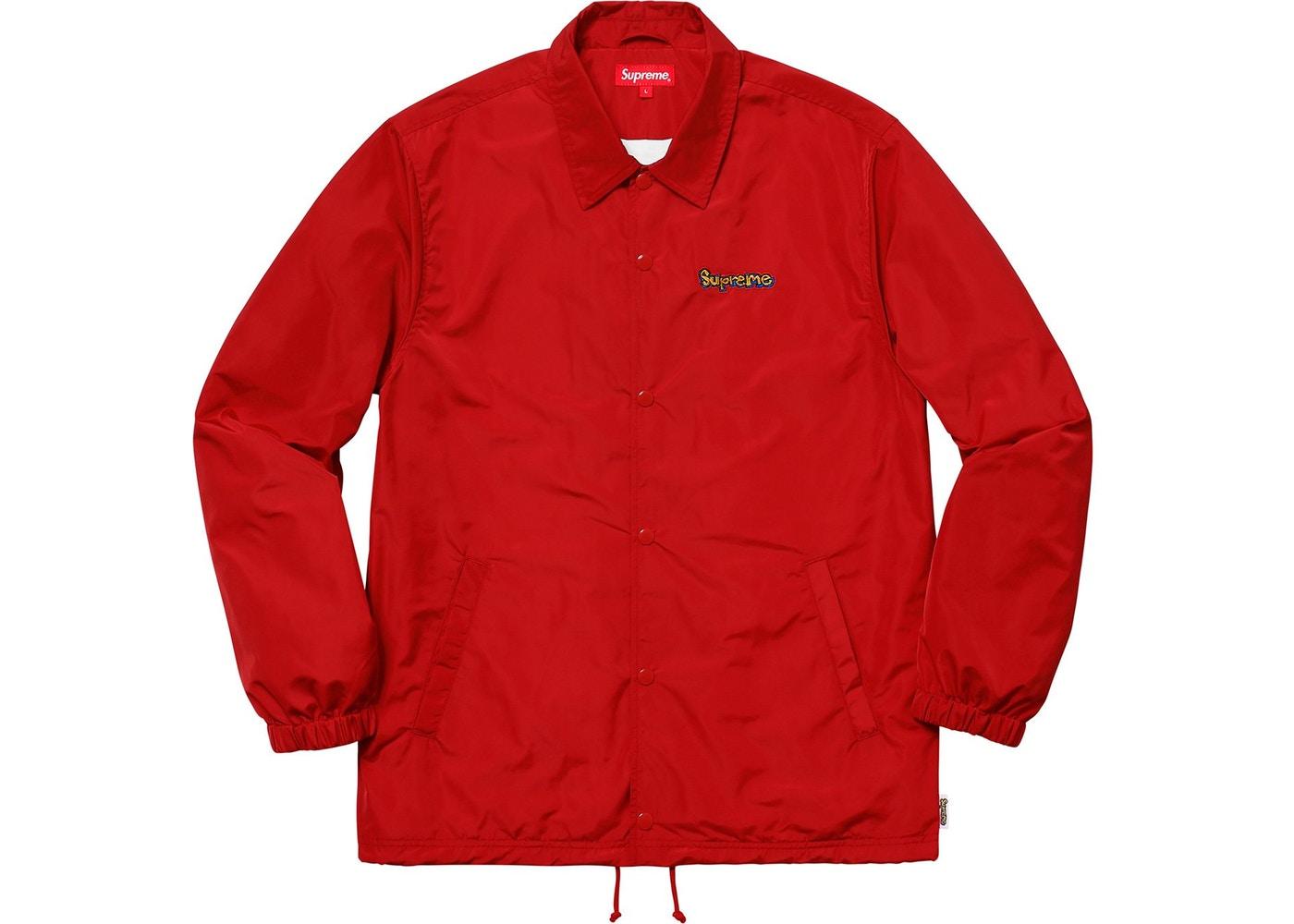 Supreme Gonz Logo Coaches Jacket Red