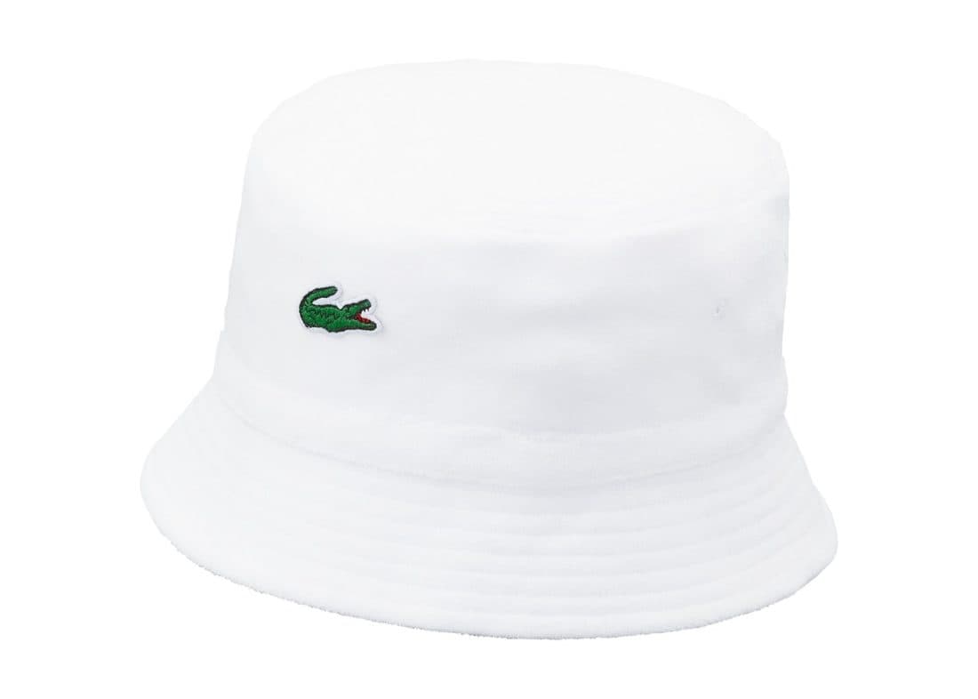 Supreme LACOSTE Velour Crusher White