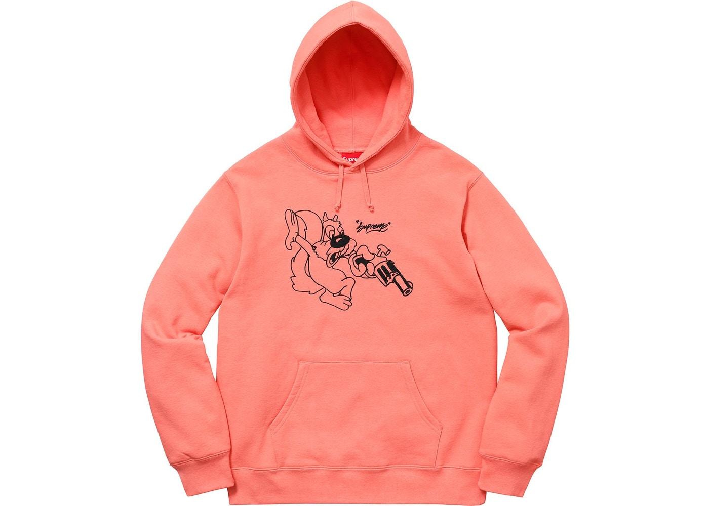 Supreme Lee Hooded Sweatshirt Coral Spring Summer 2018