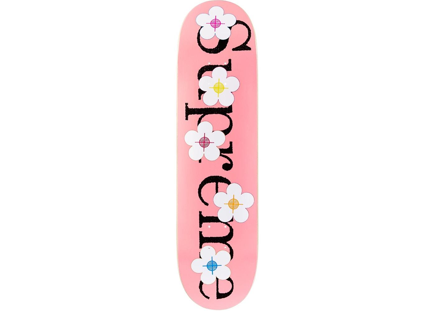 Supreme Flowers Skateboard Skate Deck Pink Brand New