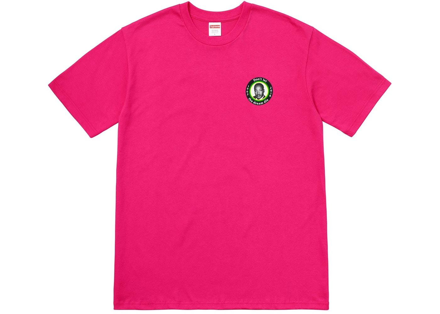 Supreme MLK Dream Tee Hot Pink