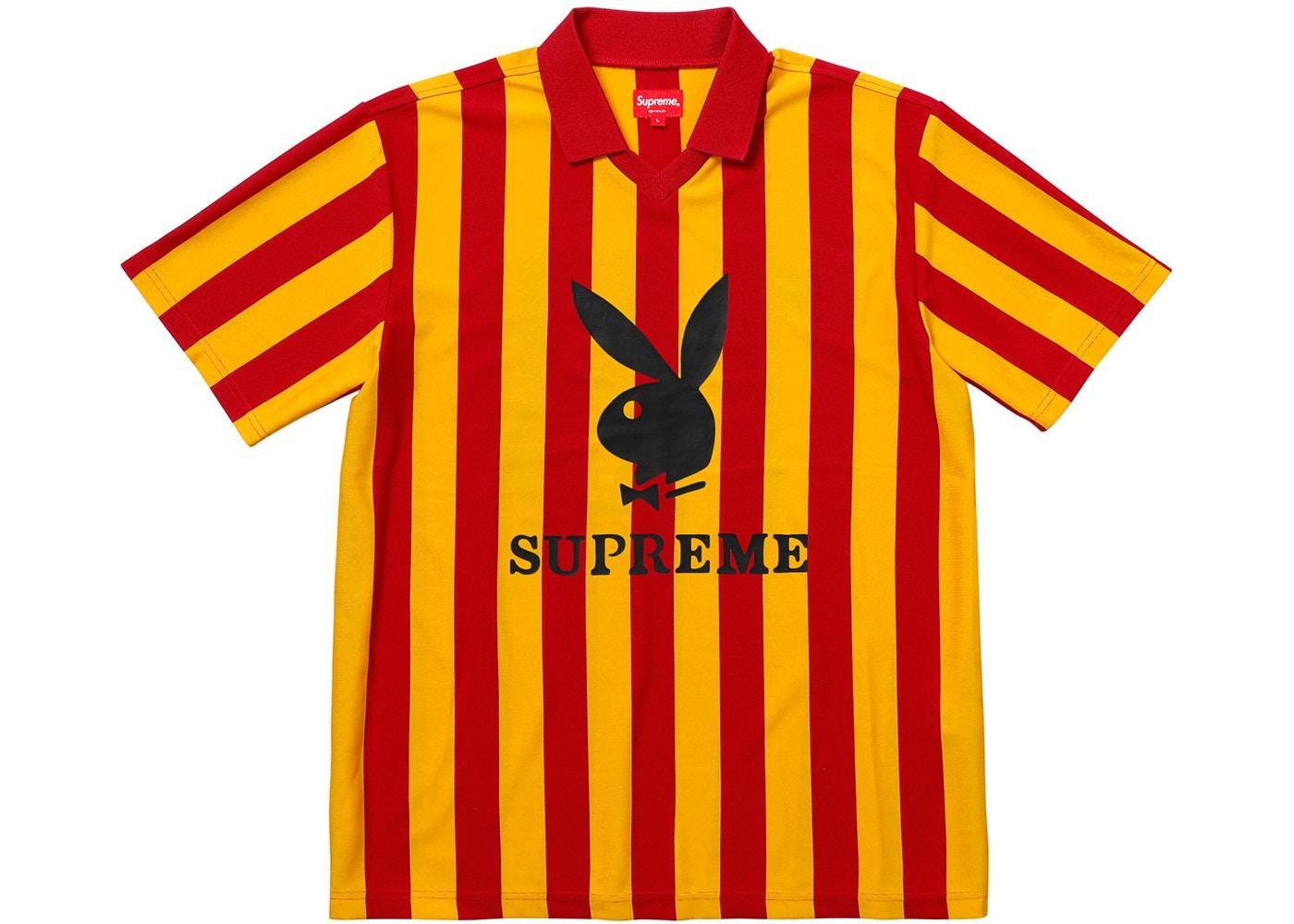 Supreme Playboy Soccer Jersey Red Yellow - StockX News