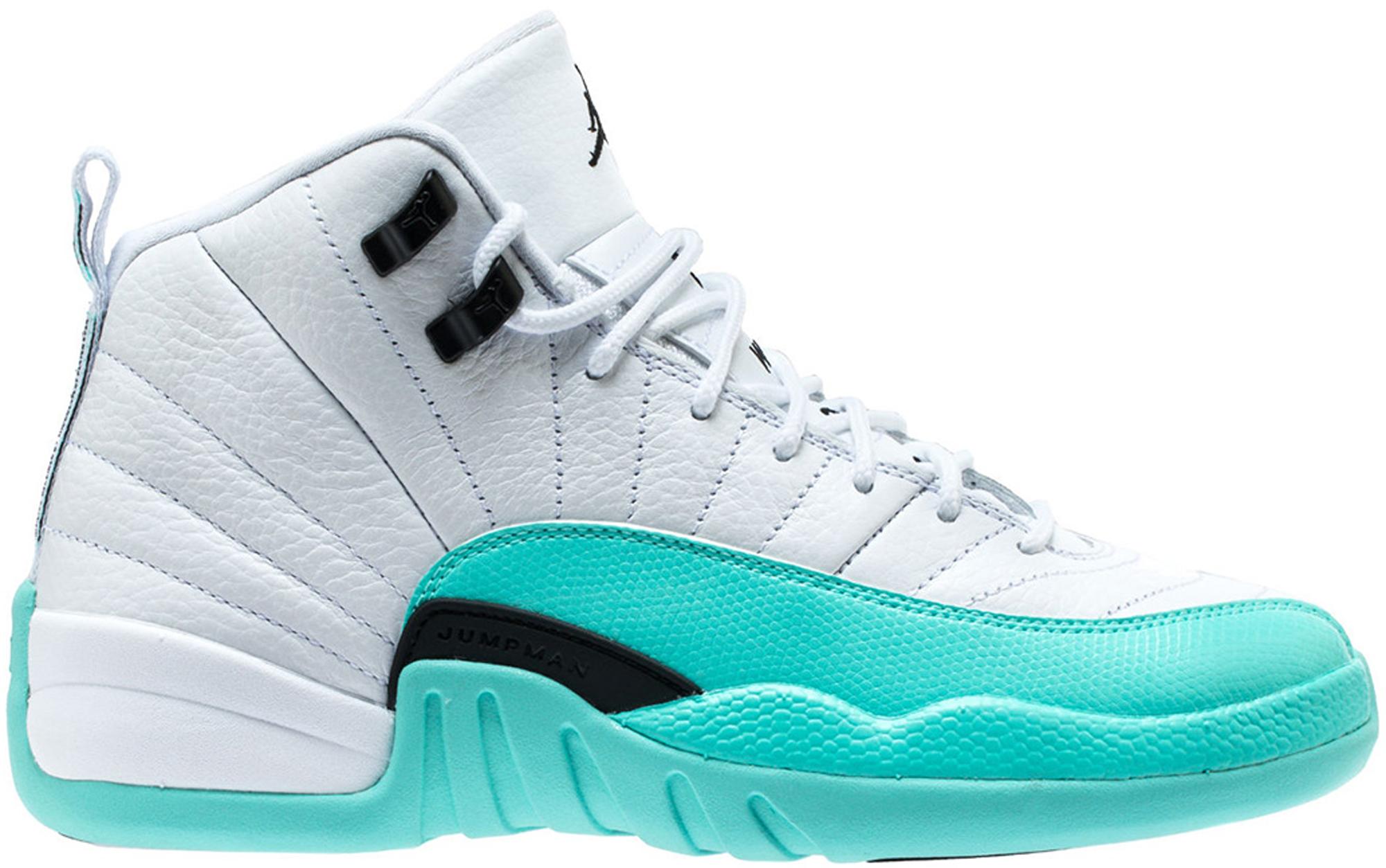Air Jordan 12 ホワイト/アクア Air Jordan 12 Retro Light Aqua White 510815-100 Size 5-9 | eBay
