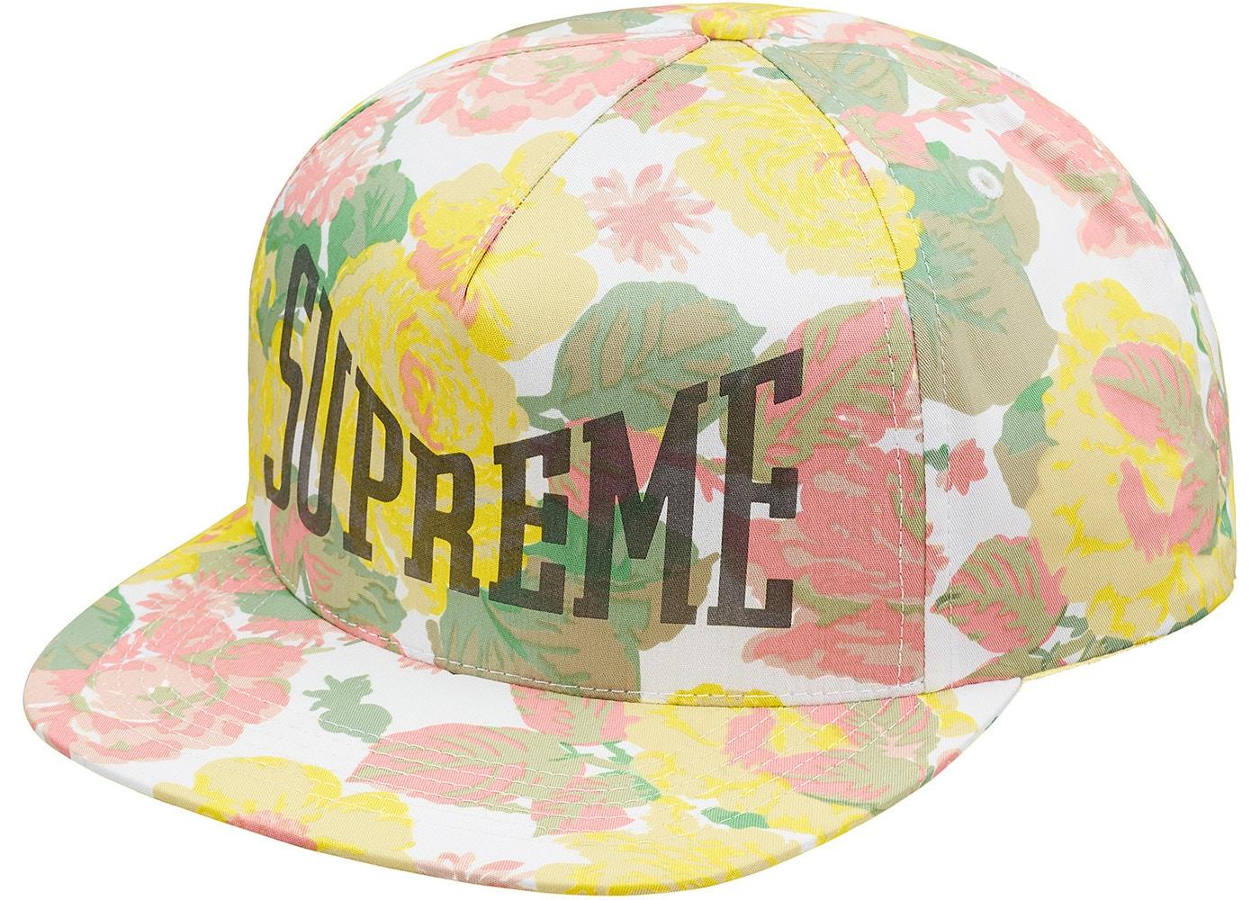 Supreme Floral 5-Panel White Spring/Summer 2018