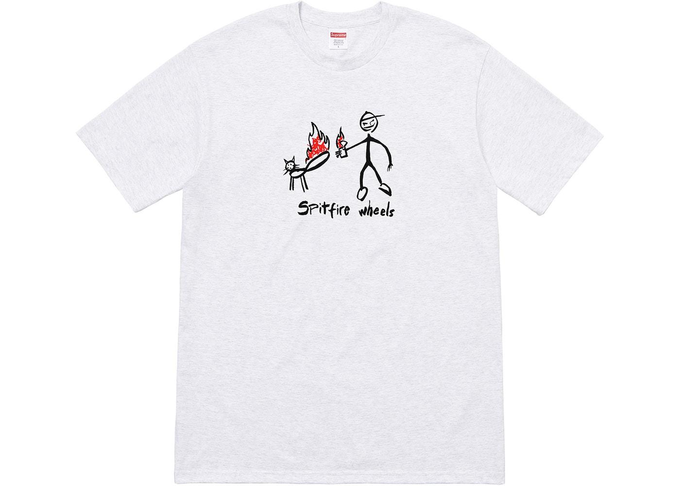 Supreme Spitfire Cat T-Shirt Ash Grey