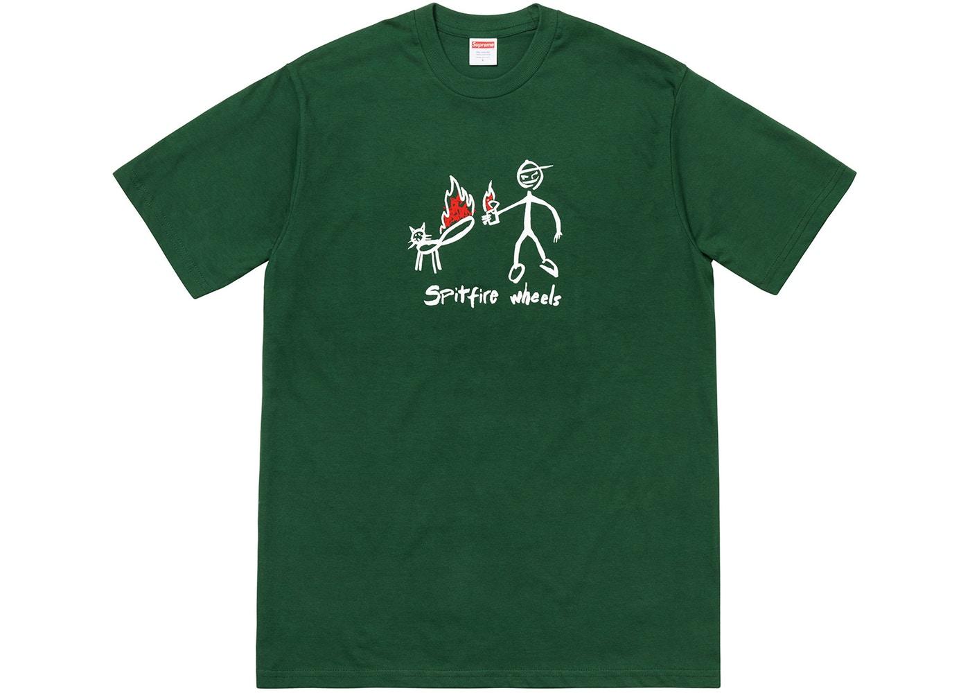 Supreme Spitfire Cat T-Shirt Dark Green - StockX News