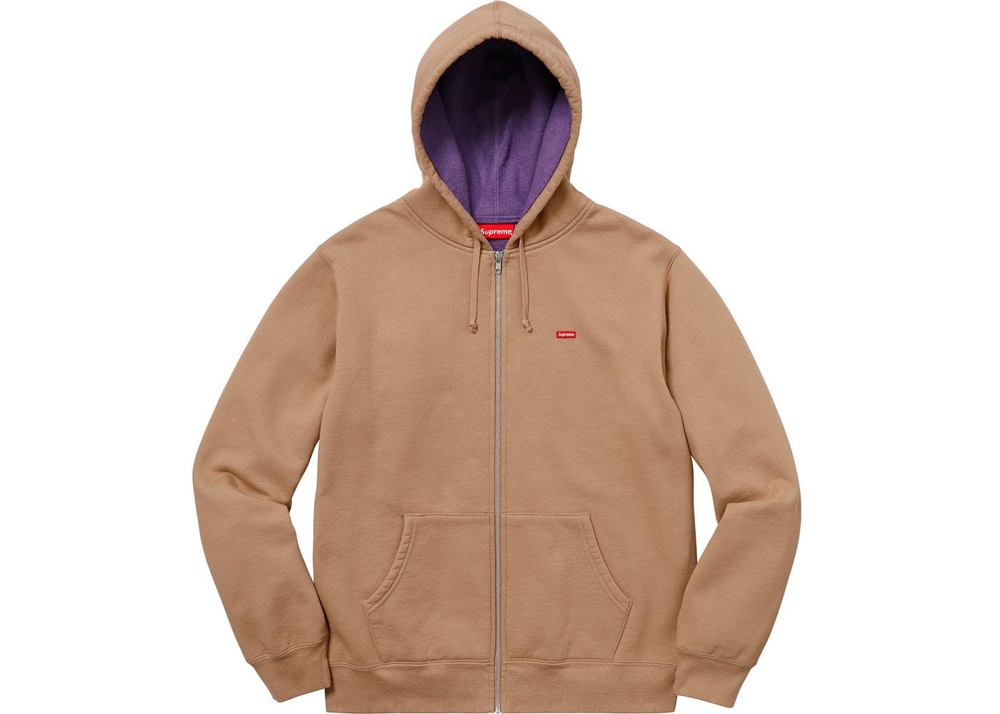 Contrast zip up sales hooded sweatshirt