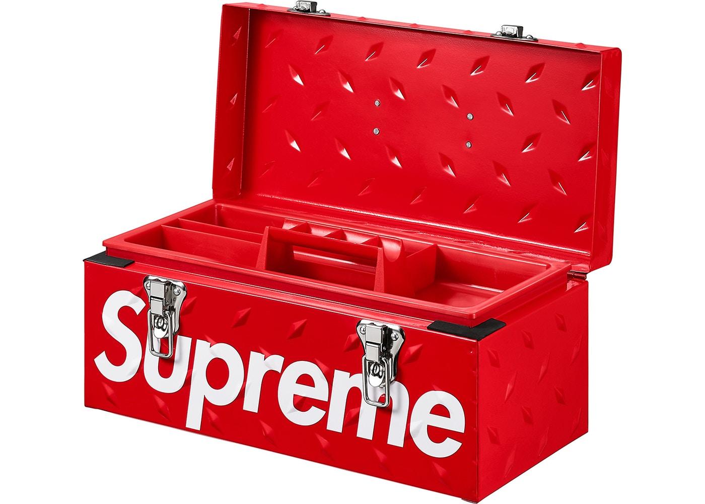 Supreme Diamond Plate Tool Box Red - StockX News