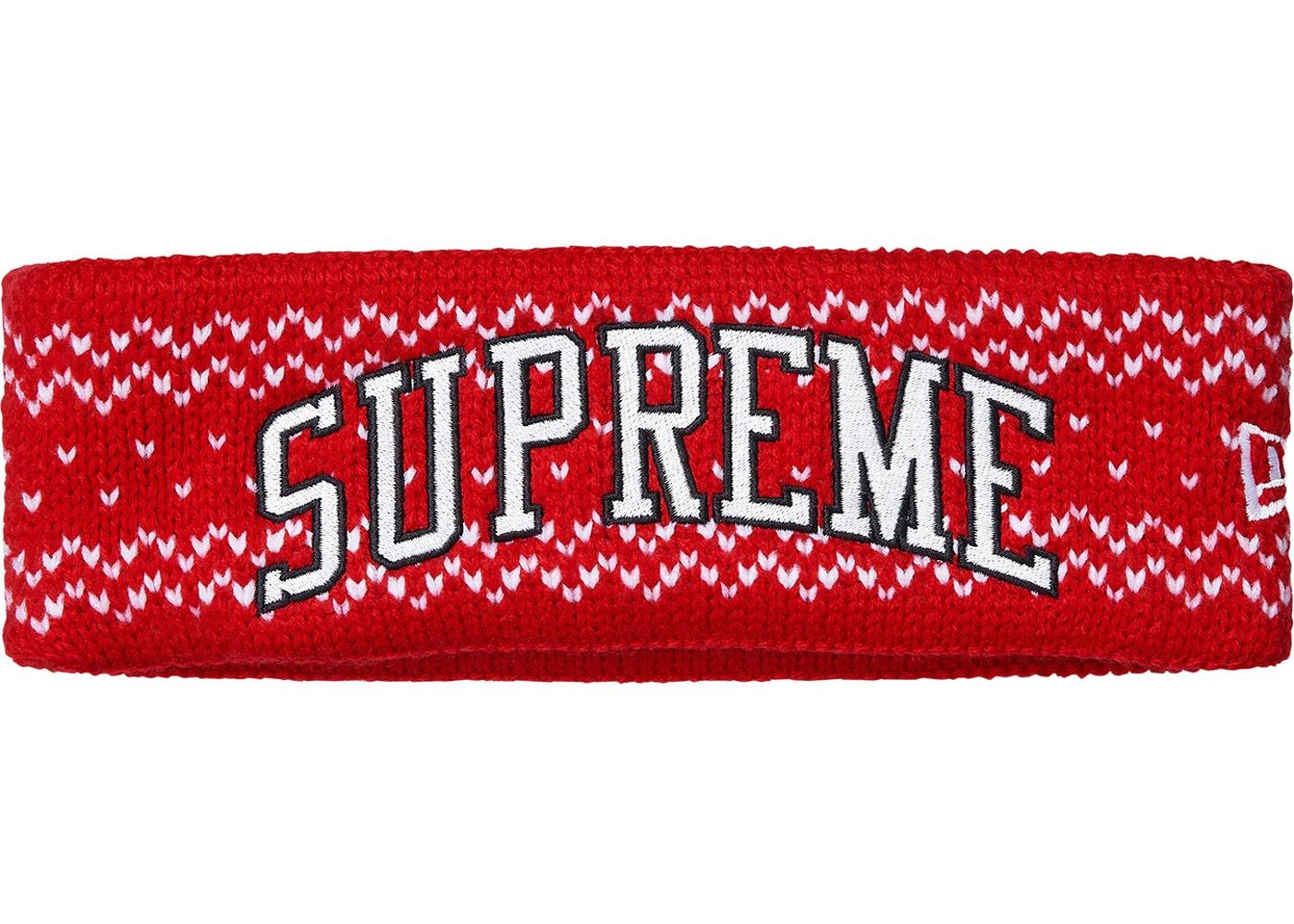 Supreme New Era Arc Logo Headband (FW17) Red Fall/Winter 2017