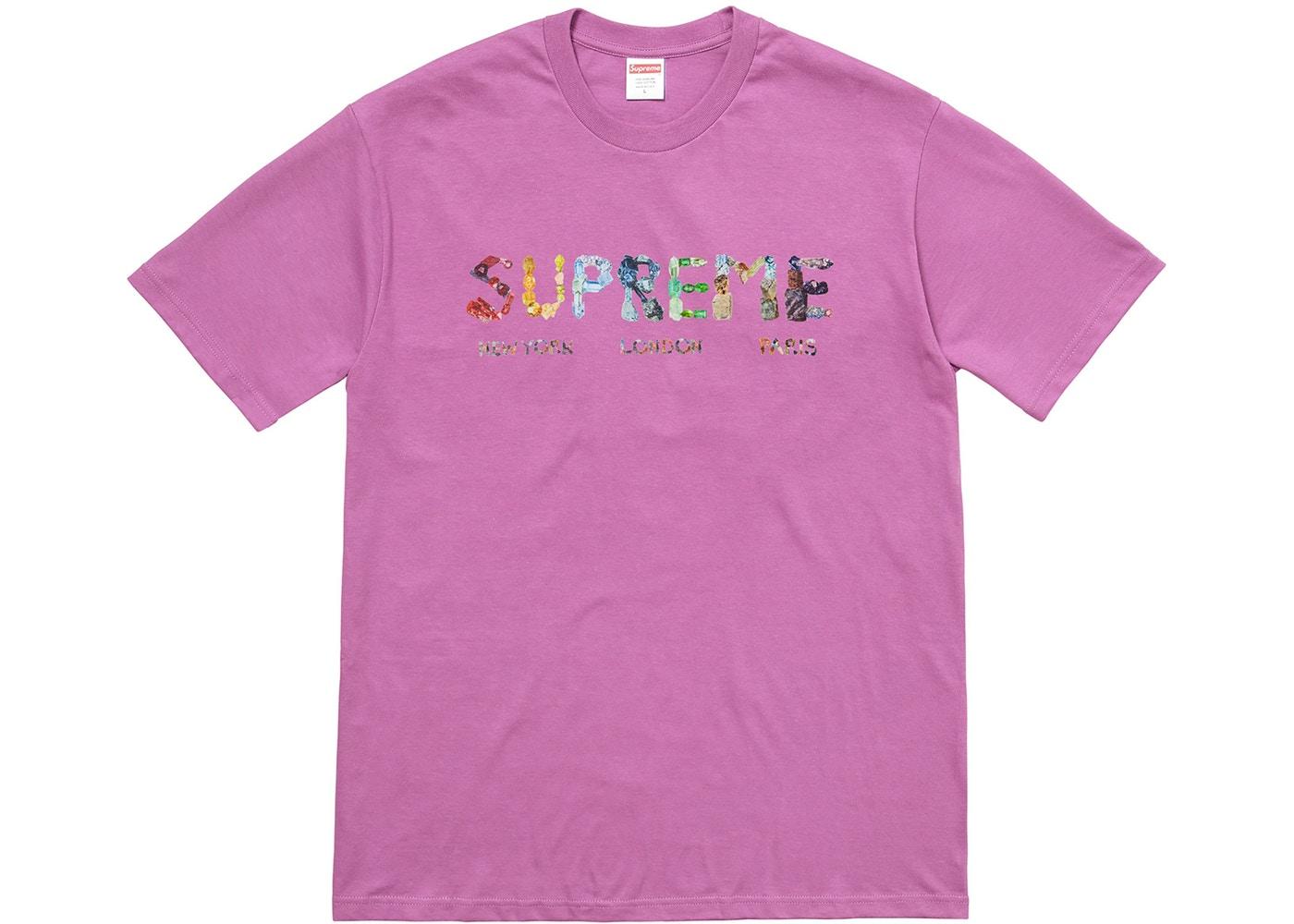 Supreme Rocks Tee Light Purple Spring/Summer 2018 Collection