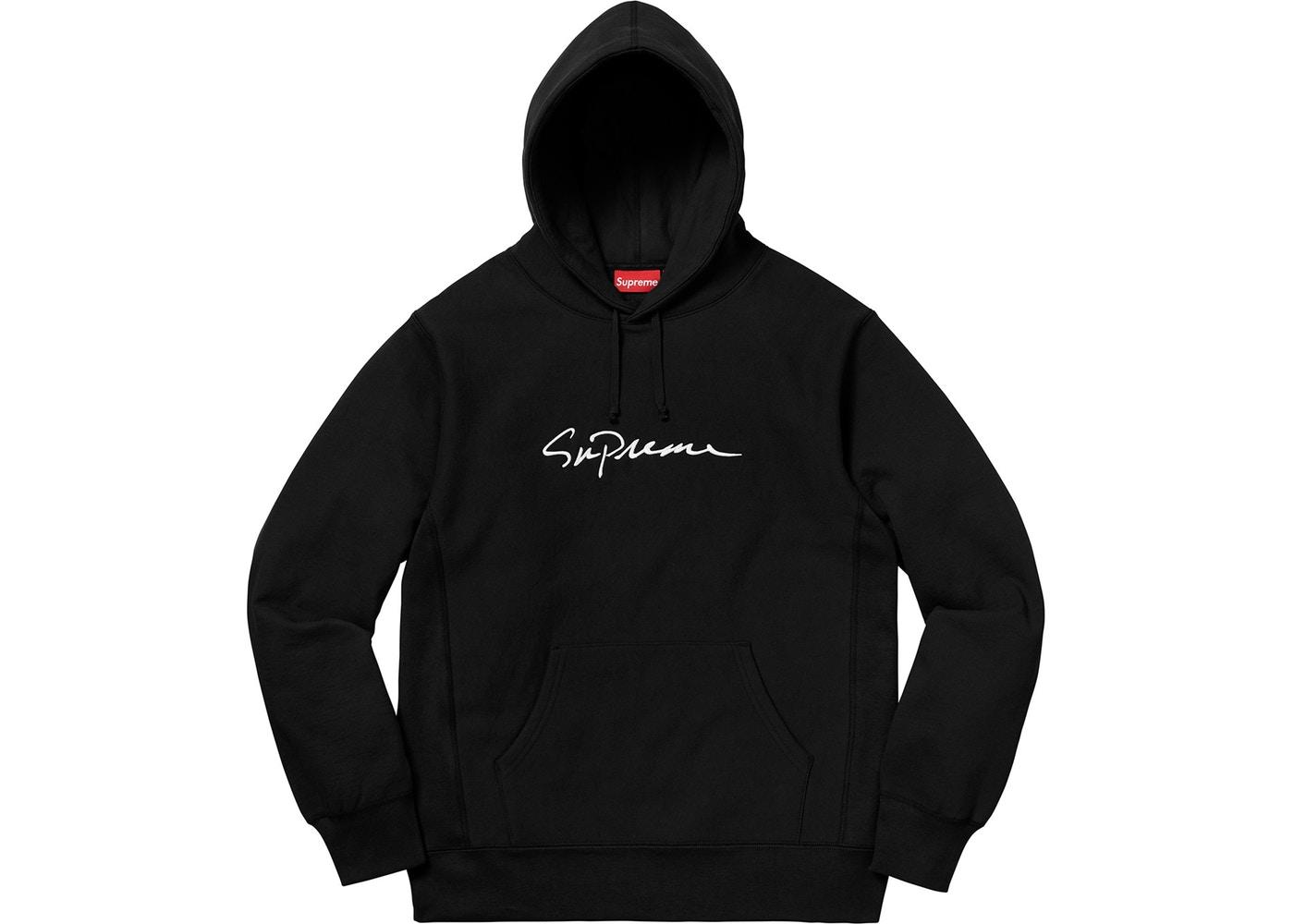 supreme classic script hooded sweatshirt