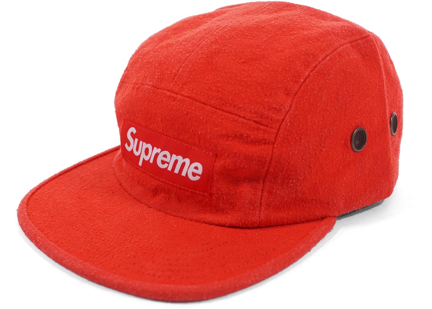 Supreme Napped Canvas Camp Cap Red Fall/Winter 2018