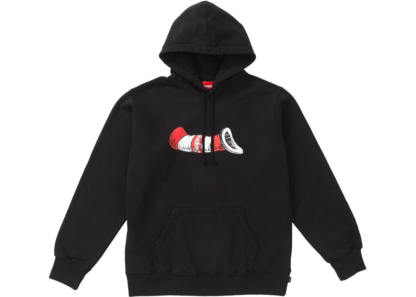 Supreme Cat in the Hat Hoodie Black