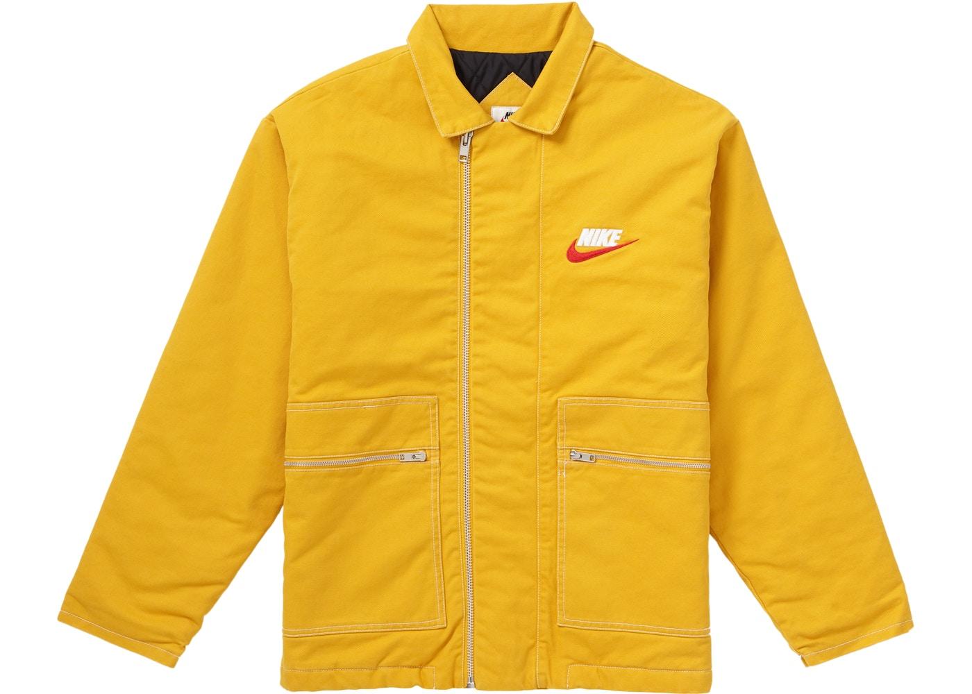 Supreme Nike Double Zip Quilted Work Jacket Mustard