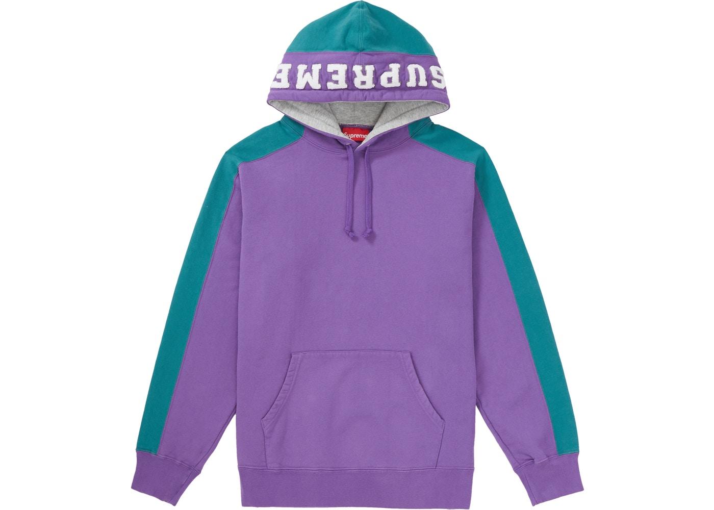 Supreme Paneled Hooded Sweatshirt Violet