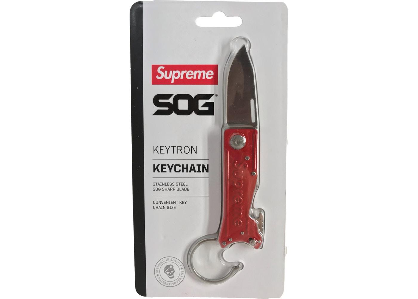 Supreme SOG Keytron Folding Knife Red - StockX News