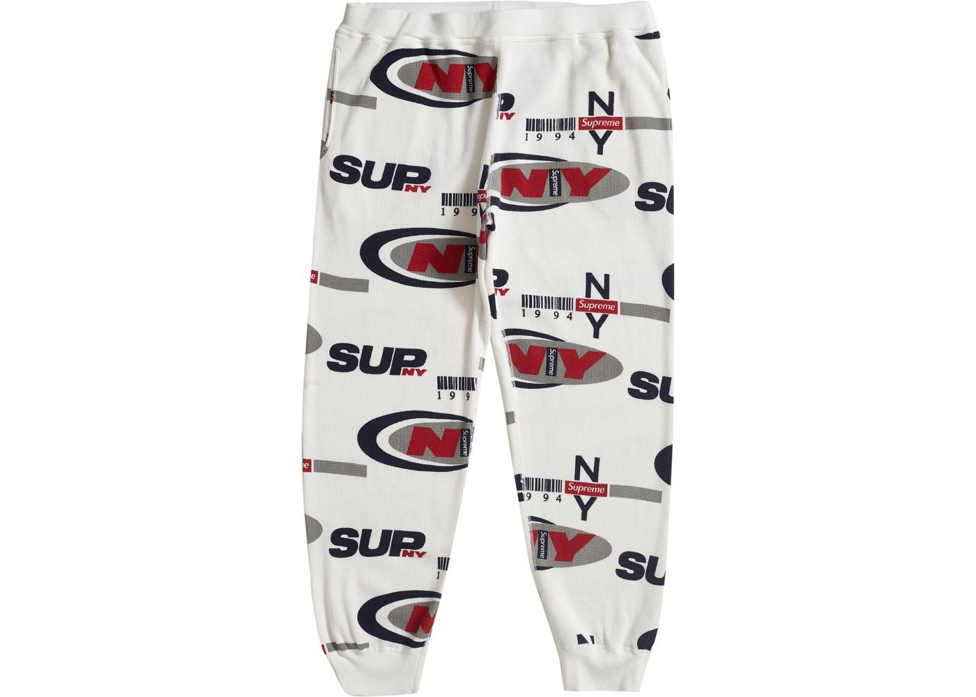 Supreme Supreme NY Waffle Thermal Pant White Fall/Winter 2018