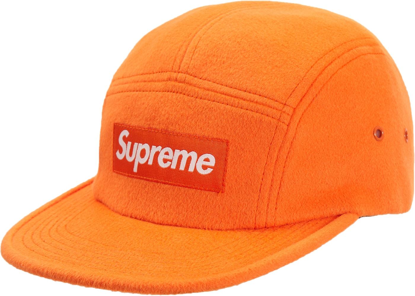 Supreme Wool Camp Cap Neon Orange