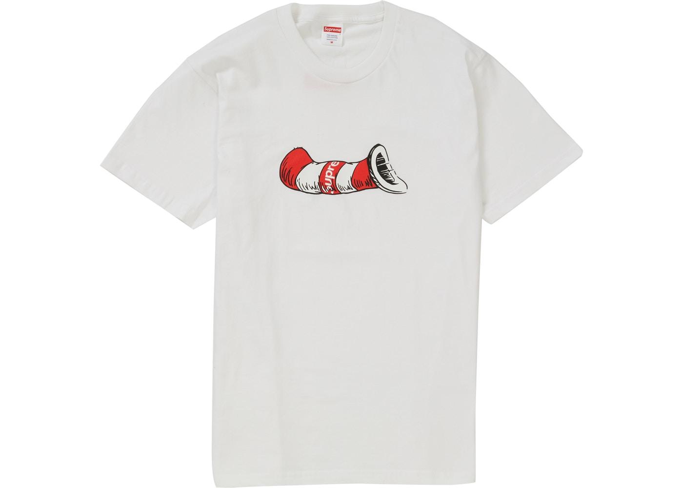 Supreme Cat in the Hat Tee White