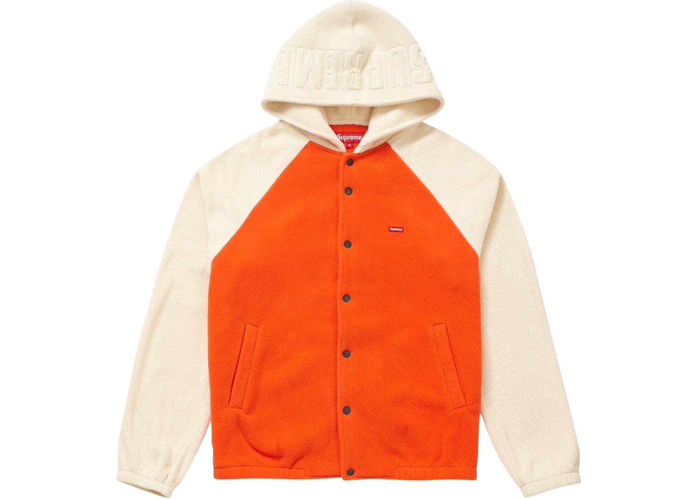 Supreme Polartec Hooded Raglan Jacket Orange