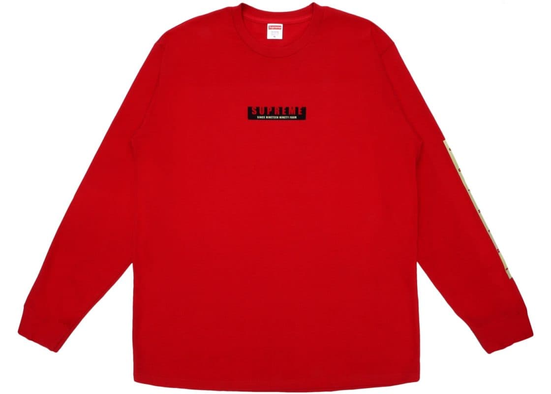 Supreme 1994 Ls Tee Red Stockx News 