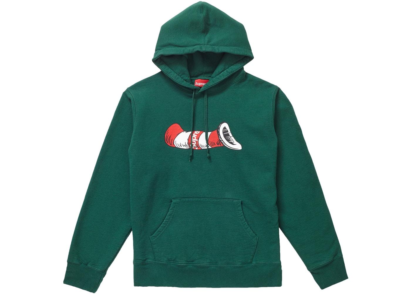 Supreme Cat in the Hat Hoodie Dark Green