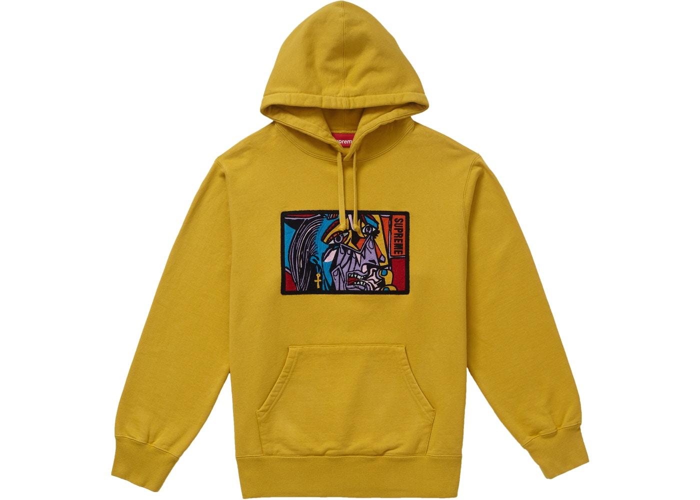 Supreme Chainstitch Hooded Sweatshirt Mustard Fall/Winter 2018