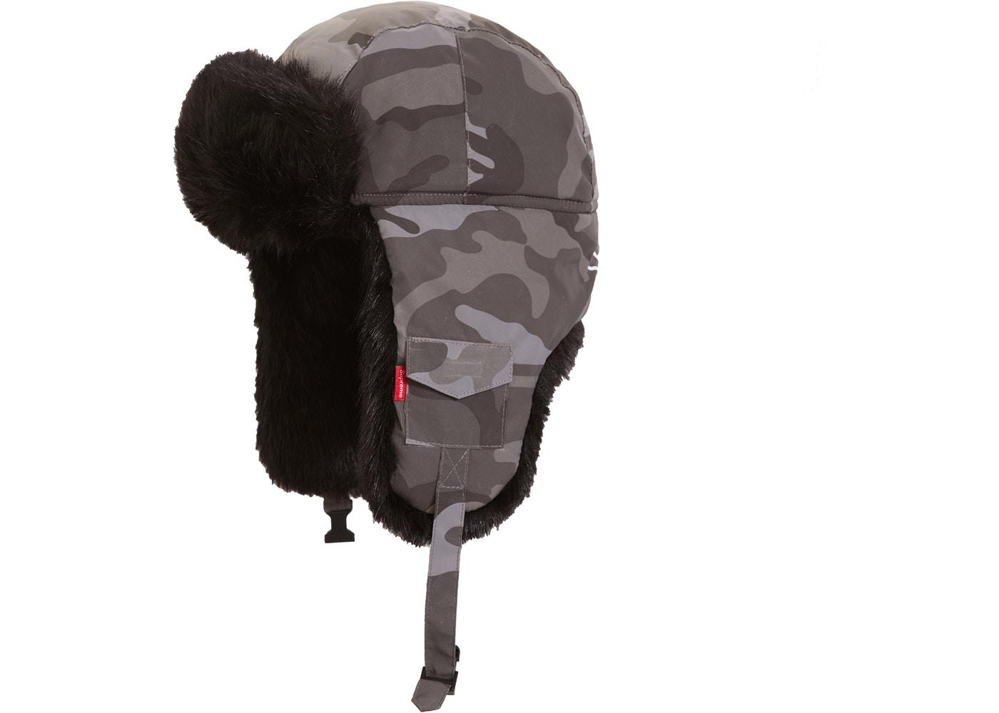 supreme キャップ Reflective Camo Trooper