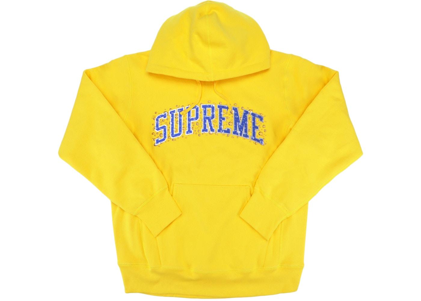 Supreme Water Arc Hooded Sweatshirt Yellow