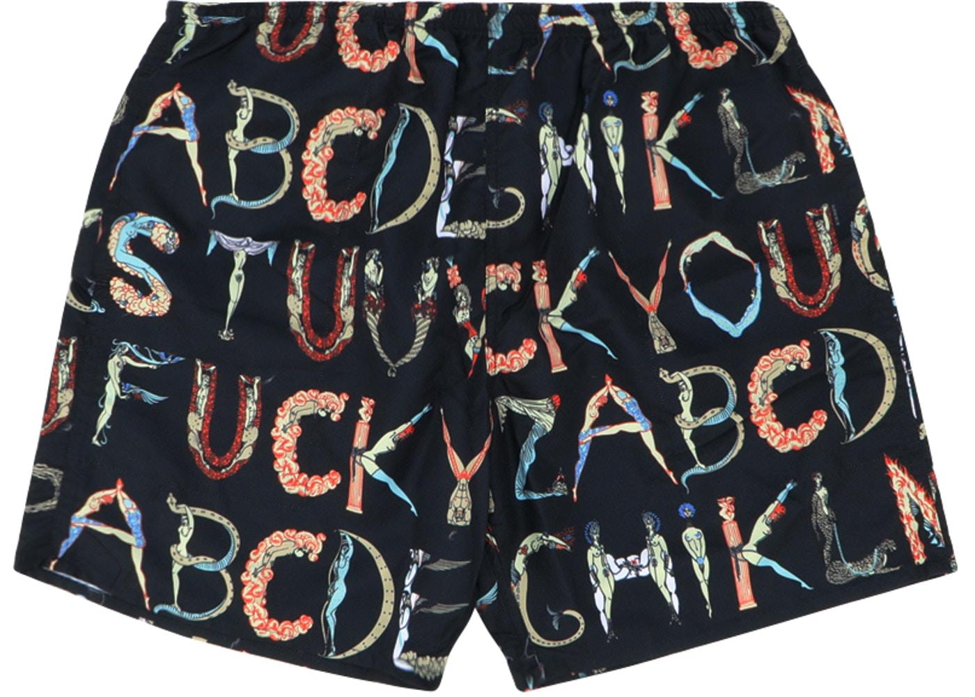 Supreme Alphabet Water Short Black