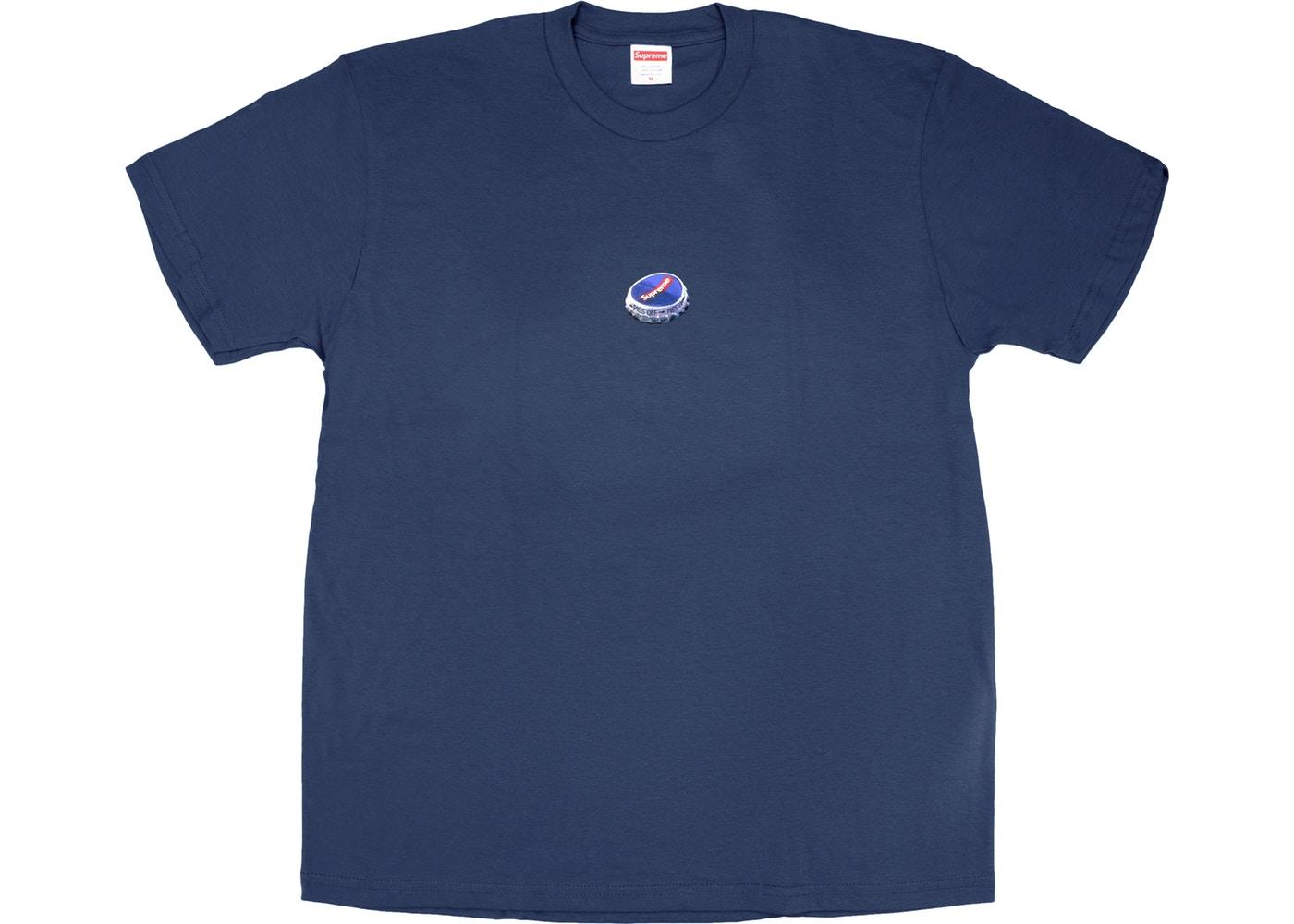 Supreme Bottle Cap Tee Navy - StockX News