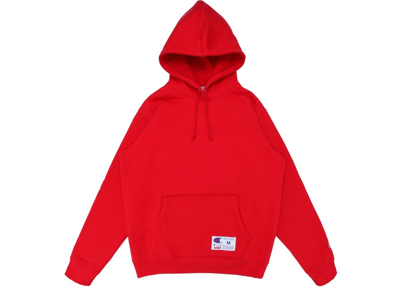 Supreme Champion Hooded Sweatshirt (SS18) Red