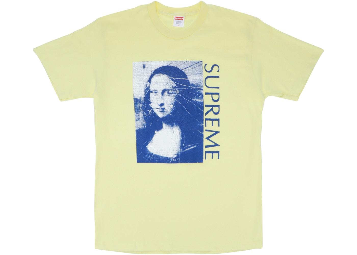 Supreme Mona Lisa Tee Pale Yellow