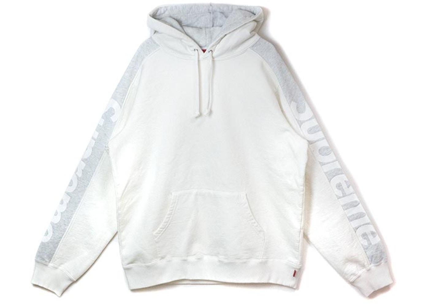 Supreme Sideline Hooded Sweatshirt White Spring/Summer 2018