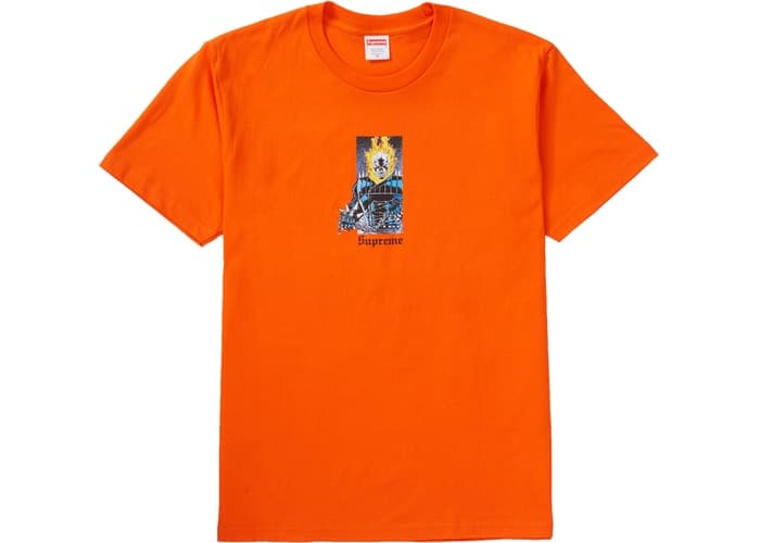 Supreme Ghost Rider Tee Orange