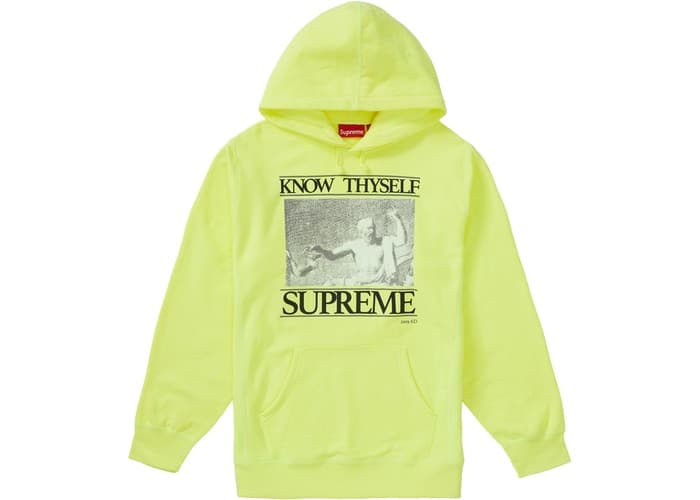 Supreme Know Thyself Hooded Sweatshirt Bright Yellow - StockX News