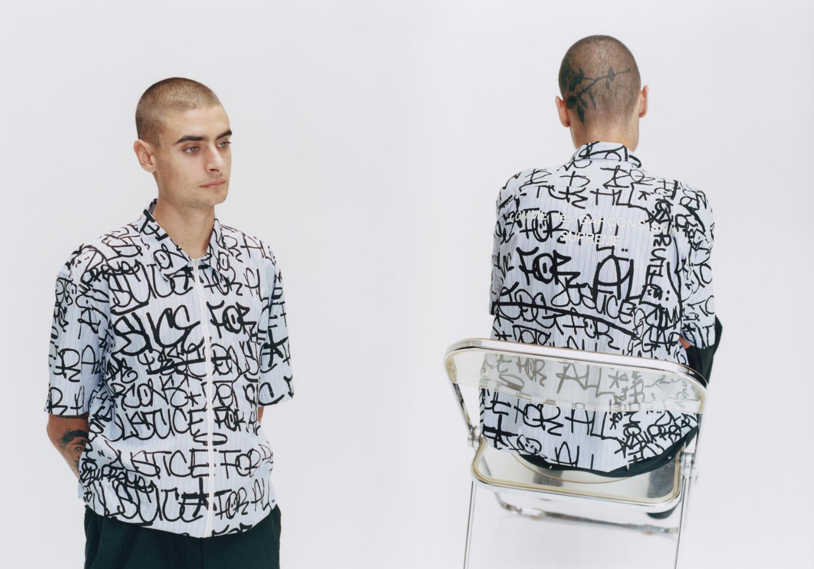 supreme comme des garçons s/s shirt 18aw