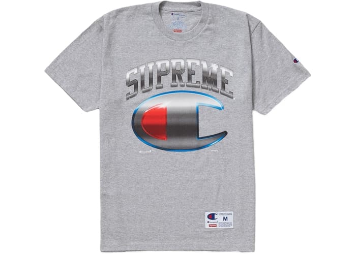 Supreme Champion Chrome S/S Top Heather Grey Spring/Summer 2019