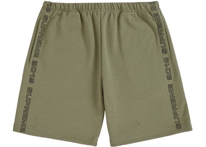 Supreme Topline Sweatshort Light Olive Spring/Summer 2019