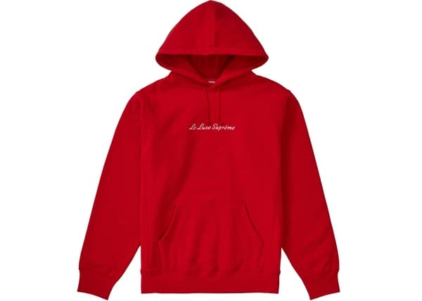 Supreme Le Luxe Hoodie Red