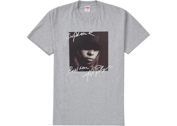 Supreme Mary J Blige Tee Heather Grey