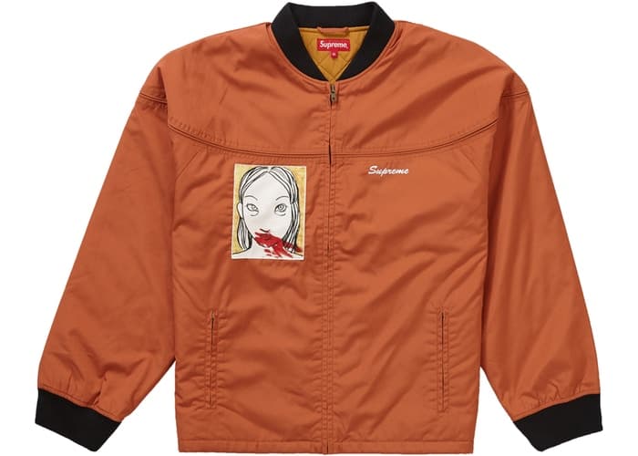 Supreme Mug Shot Crew Jacket Burnt Orange Fall/Winter 2019