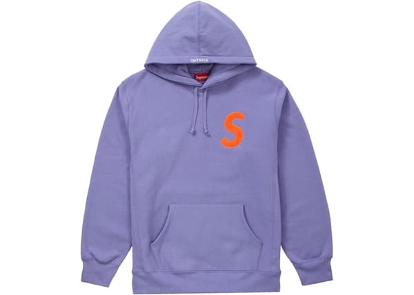 Supreme S Logo Hoodie Light Violet