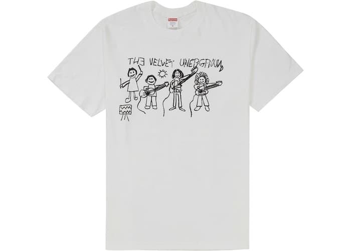 Supreme The Velvet Underground Drawing Tee White