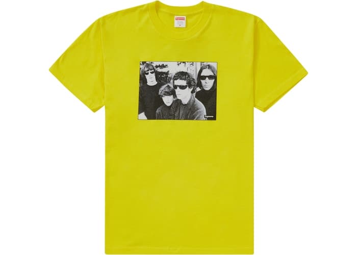 Supreme The Velvet Underground Tee Yellow Fall/Winter 2019