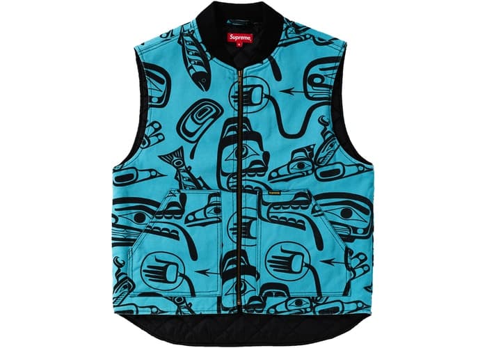 Supreme Haida Work Vest Teal Fall/Winter 2019 Apparel Supreme Haida Work Vest Teal Fall/Winter 2019 Apparel