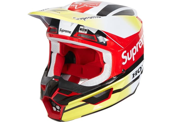 Supreme Honda Fox Racing V1 Helmet Red