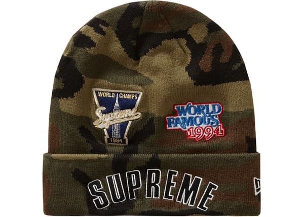 Supreme New Era Championship Beanie Camo