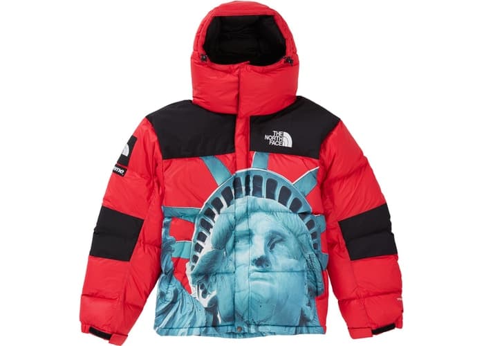 Supreme The North Face Statue of Liberty Baltoro Jacket Red