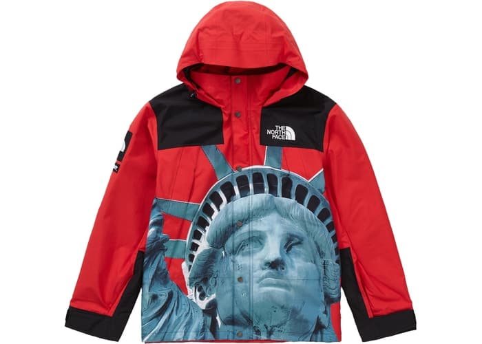 Supreme The North Face Statue of Liberty Mountain Jacket Red